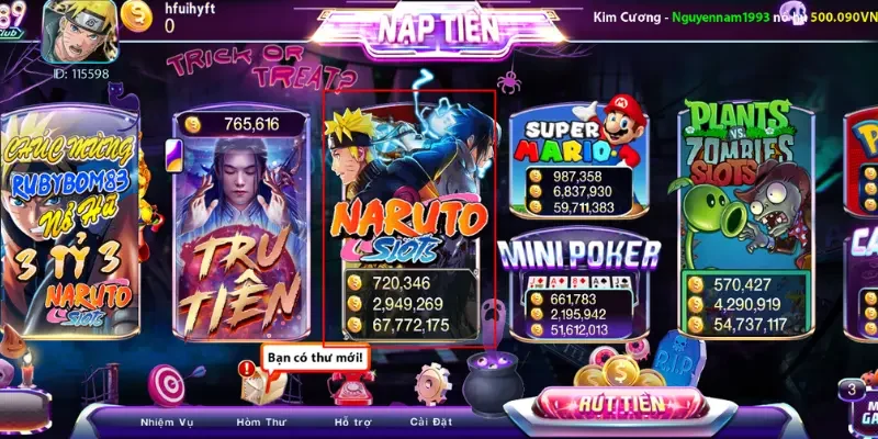 Game quay slot naruto có những gì nổi bật?