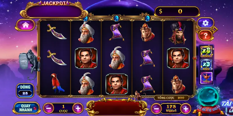 Tính năng vô cùng đặc biệt của Aladdin Slot trong Nổ Hũ 789club
